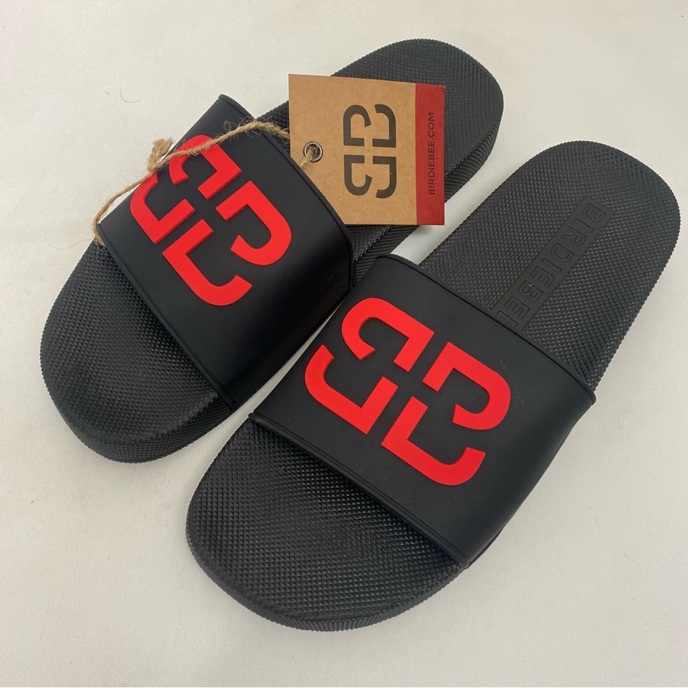 BIRDIEBEE BB Signature Slide Sandals Size 8 Womens Beach Casual